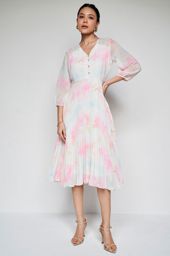 Candyfloss Pleated Dress, Pink, image 3